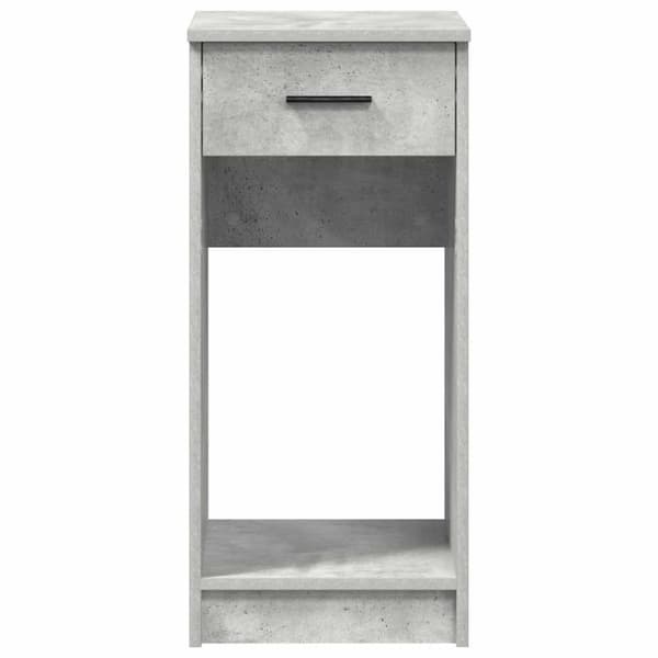 vidaXL Datorstativ med låda betonggrå 35x45x77 cm