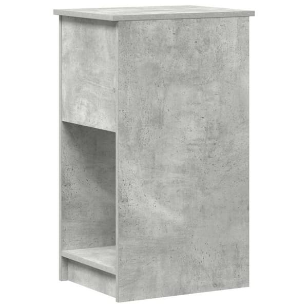 vidaXL Datorstativ med låda betonggrå 35x45x77 cm
