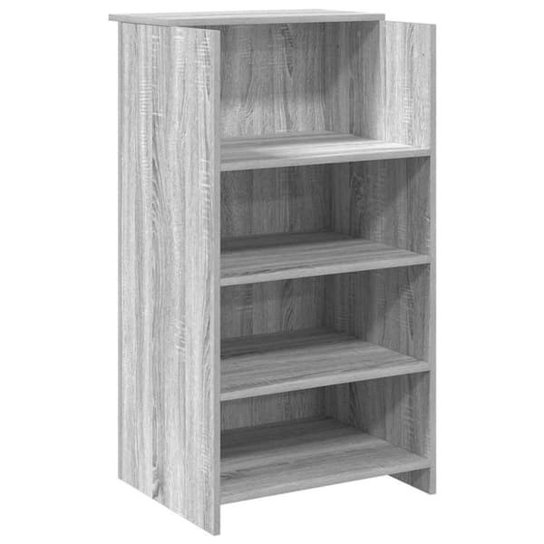 vidaXL Resepsjonspult grå sonoma 55x50x103,5 cm konstruert tre