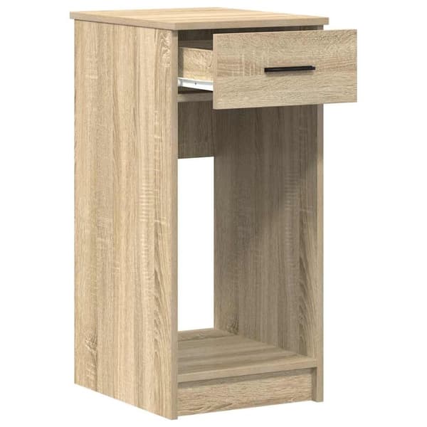 vidaXL computertårnstativ med skuffe 35x45x77 cm sonoma-eg