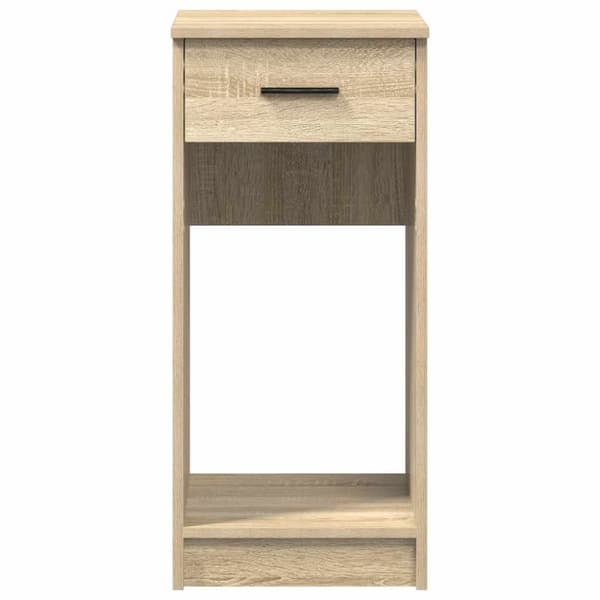 vidaXL computertårnstativ med skuffe 35x45x77 cm sonoma-eg