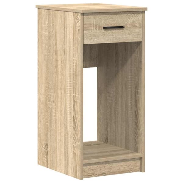 vidaXL computertårnstativ med skuffe 35x45x77 cm sonoma-eg
