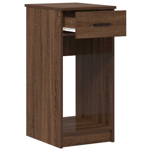 vidaXL Tietokonetorniteline laatikolla Ruskea tammi 35x45x77 cm