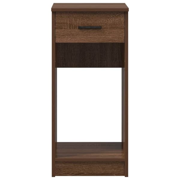 vidaXL Tietokonetorniteline laatikolla Ruskea tammi 35x45x77 cm