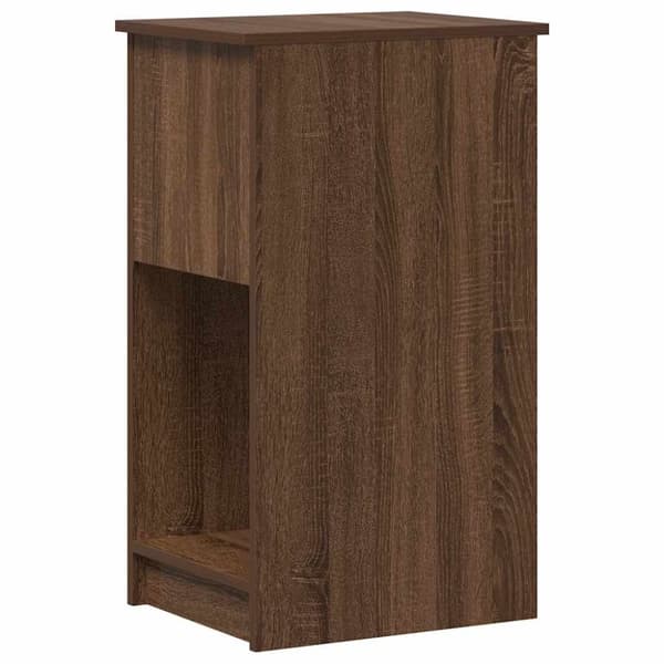 vidaXL Tietokonetorniteline laatikolla Ruskea tammi 35x45x77 cm