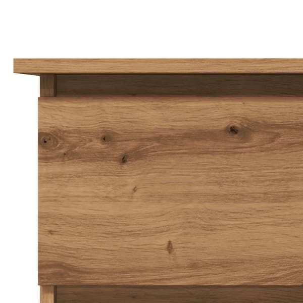 vidaXL Hjørnepult artisan eik 145x100x76 cm konstruert tre