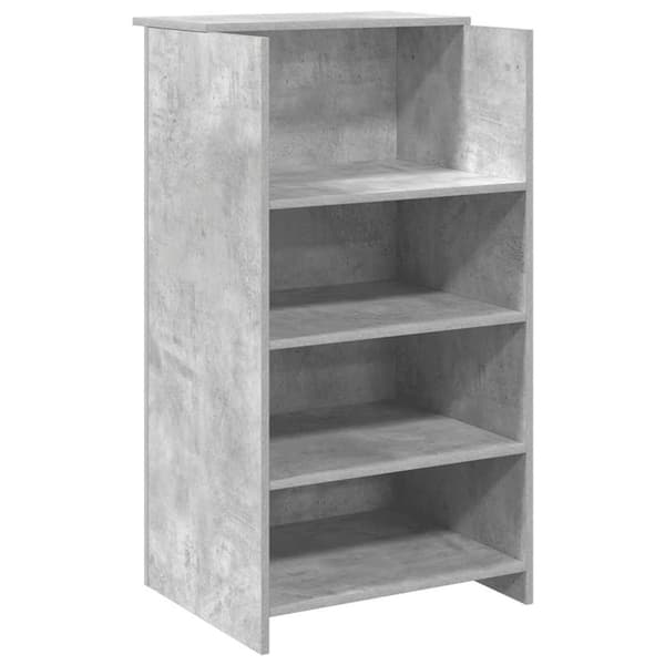 vidaXL Receptionsskranke beton grå 55x50x103,5 cm konstrueret træ