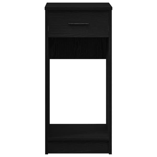 vidaXL Datatårnstativ med skuff svart 35x45x77 cm
