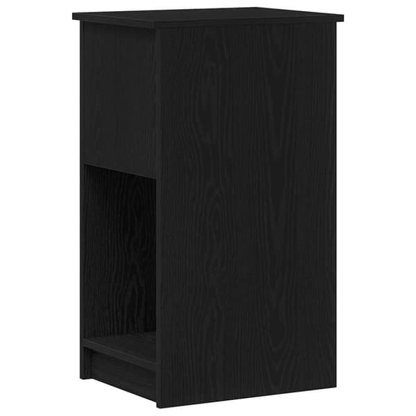 vidaXL Datatårnstativ med skuff svart 35x45x77 cm