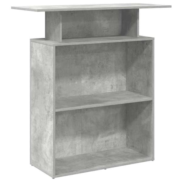 vidaXL receptionsskranke 100x40x104 cm konstrueret træ beton grå