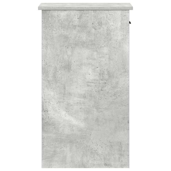 vidaXL computertårnstativ med skuffe 35x45x77 cm betongrå