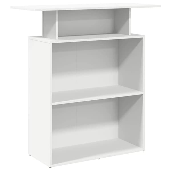 vidaXL receptionsskranke 100x40x104 cm konstrueret træ hvid