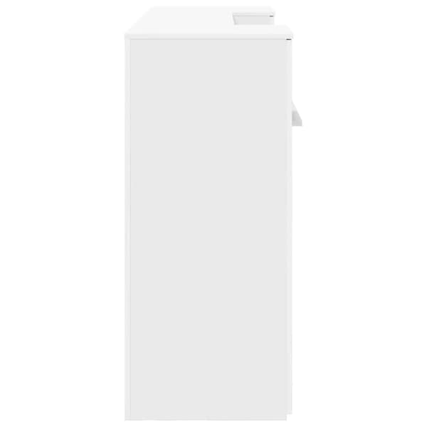 vidaXL Receptionsdisk vit 200x50x103,5 cm konstruerat trä