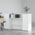 Miniatyrbilde 4 av 11: vidaXL Resepsjonspult hvit 180x50x103,5 cm konstruert tre