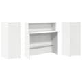 Miniatyrbilde 8 av 11: vidaXL Resepsjonspult hvit 180x50x103,5 cm konstruert tre