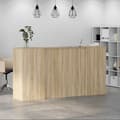 Miniatyrbilde 5 av 11: vidaXL Resepsjonspult sonoma eik 200x50x103,5 cm konstruert tre