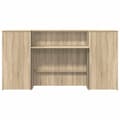 Miniatyrbilde 6 av 11: vidaXL Resepsjonspult sonoma eik 200x50x103,5 cm konstruert tre