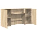 Miniatyrbilde 7 av 11: vidaXL Resepsjonspult sonoma eik 200x50x103,5 cm konstruert tre