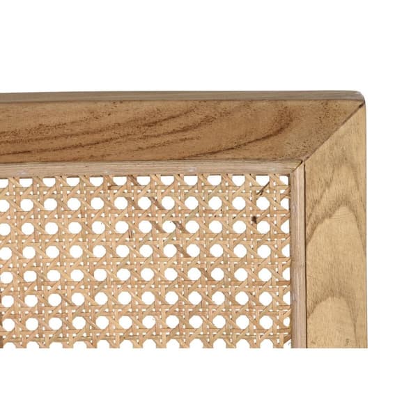Spisebordsstol DKD Home Decor Natur Teak Spanskrør (58 x 56 x 82 cm)