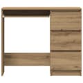 Miniatyrbild 7 av 11: vidaXL Skrivbord artisan ek 90x45x76 cm konstruerat trä