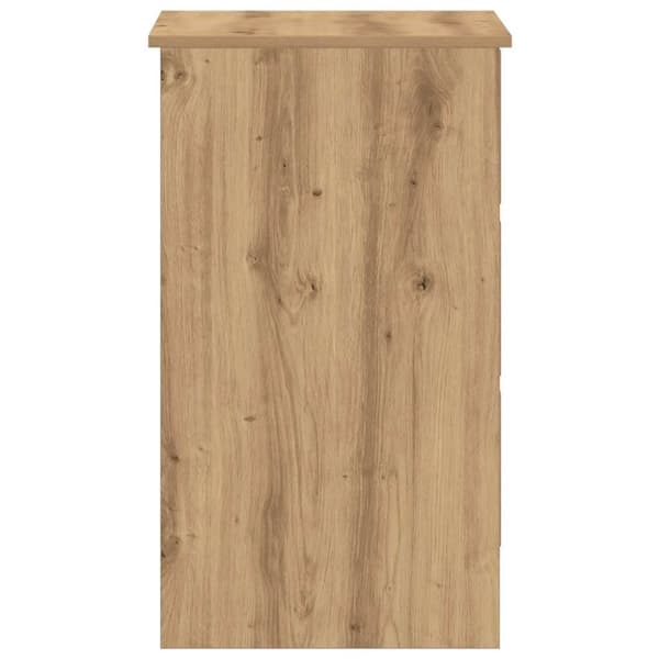 vidaXL Skrivbord artisan ek 90x45x76 cm konstruerat trä