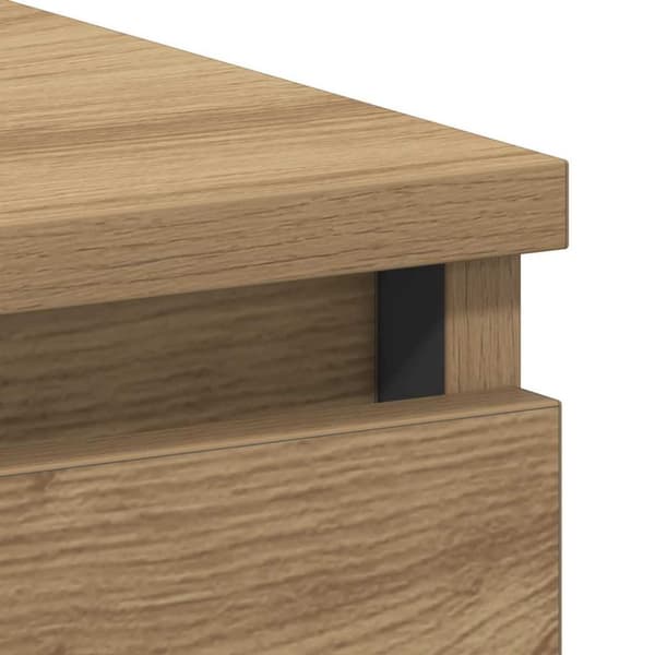 vidaXL Skrivbord artisan ek 90x45x76 cm konstruerat trä