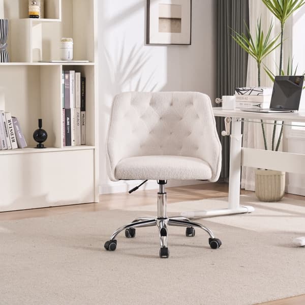 Rootz Teddy Velvet -toimistotuoli - Kääntyvä tuoli - Ergonominen tuoli - Säädettävä mukavuus - 56,48 cm x 52,98 cm x 90,5 cm