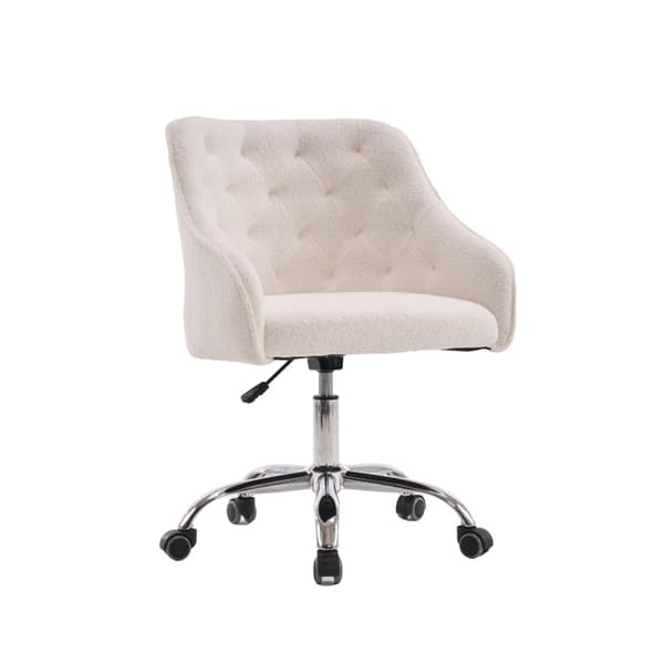 Rootz Teddy Velvet -toimistotuoli - Kääntyvä tuoli - Ergonominen tuoli - Säädettävä mukavuus - 56,48 cm x 52,98 cm x 90,5 cm
