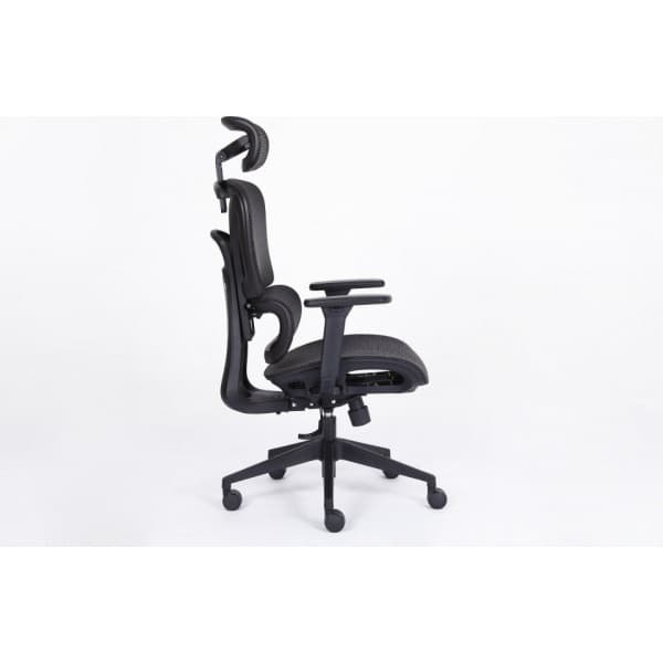 ErgoWork ErgoWide -arbetsstol, svart