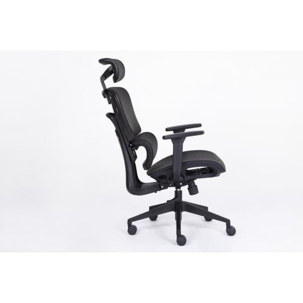 ErgoWork ErgoWide -arbetsstol, svart
