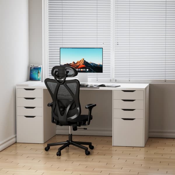 ErgoWork Lumbacker -työtuoli, musta