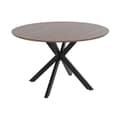 Miniatyrbillede 1 af 6: Spisebord Home ESPRIT Brun Sort Jern Træ MDF 120 x 120 x 75 cm