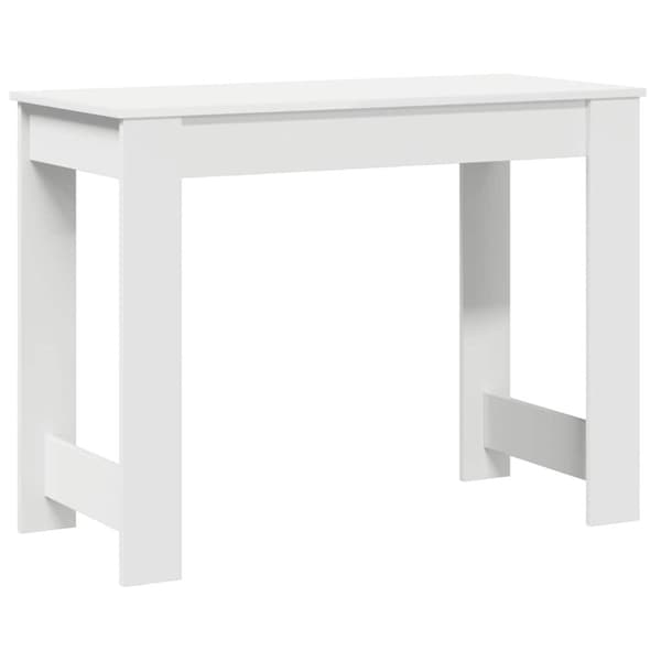 vidaXL Skrivbord vit 100x45x75 cm konstruerat trä