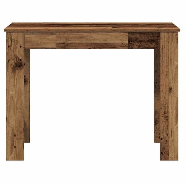 vidaXL Skrivebord gammelt tre 100x45x75 cm konstruert tre
