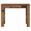 Miniatyrbilde 5 av 11: vidaXL Skrivebord gammelt tre 100x45x75 cm konstruert tre