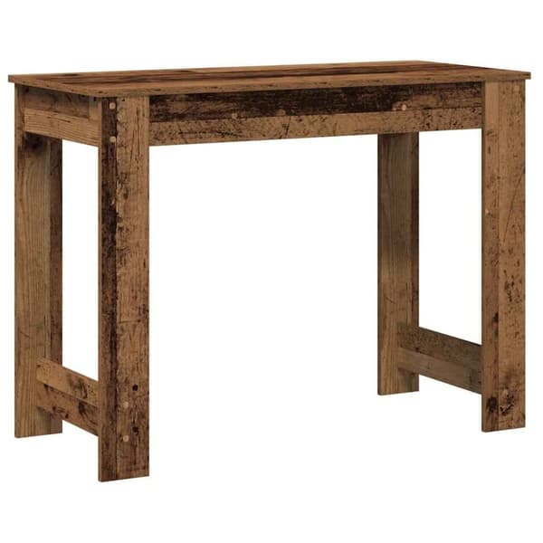vidaXL Skrivebord gammelt tre 100x45x75 cm konstruert tre