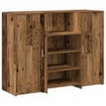 Miniatyrbilde 3 av 11: vidaXL Resepsjonspult gammelt tre 135x50x103,5 cm konstruert tre