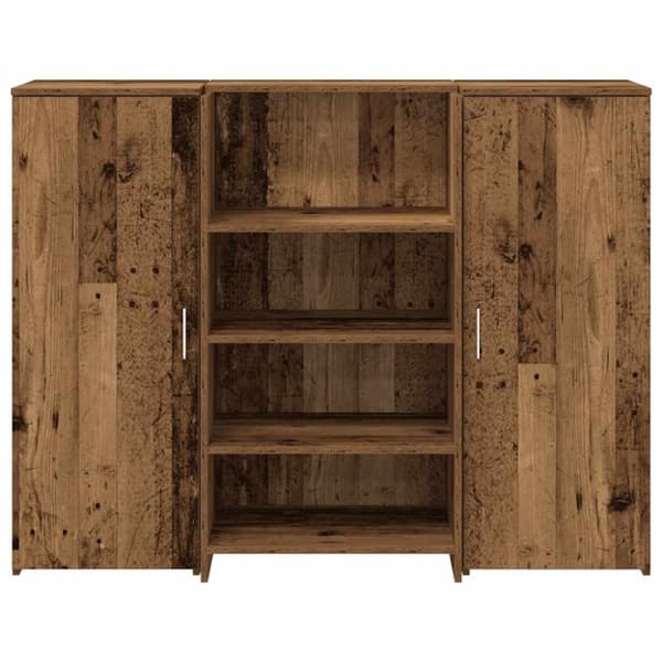 vidaXL Resepsjonspult gammelt tre 135x50x103,5 cm konstruert tre