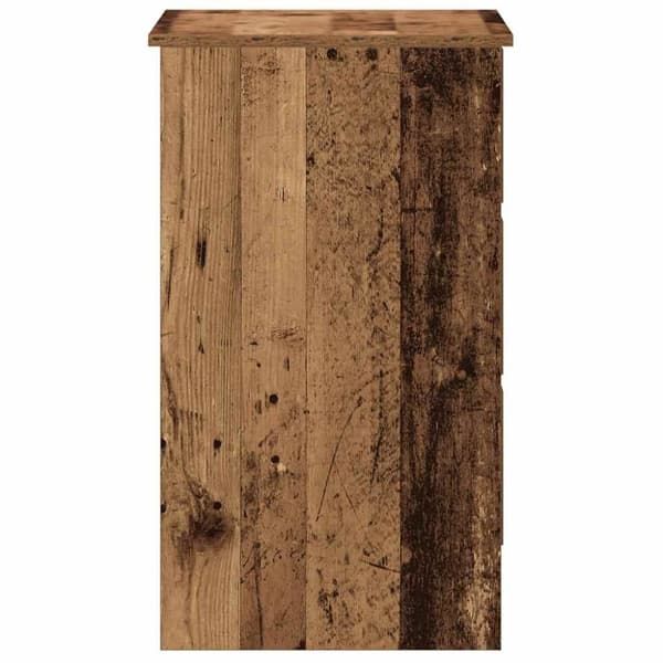 vidaXL skrivebord 90x45x76 cm konstrueret træ gammelt trælook