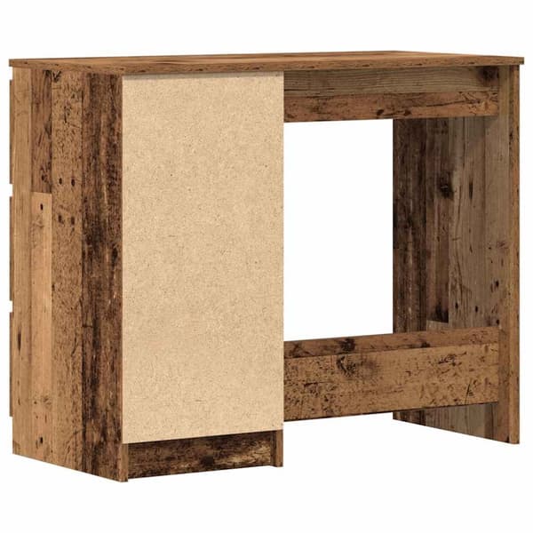 vidaXL skrivebord 90x45x76 cm konstrueret træ gammelt trælook