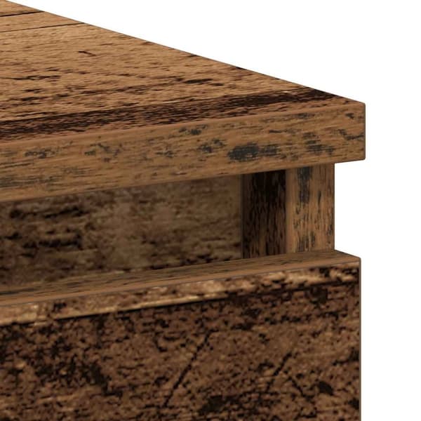 vidaXL skrivebord 90x45x76 cm konstrueret træ gammelt trælook