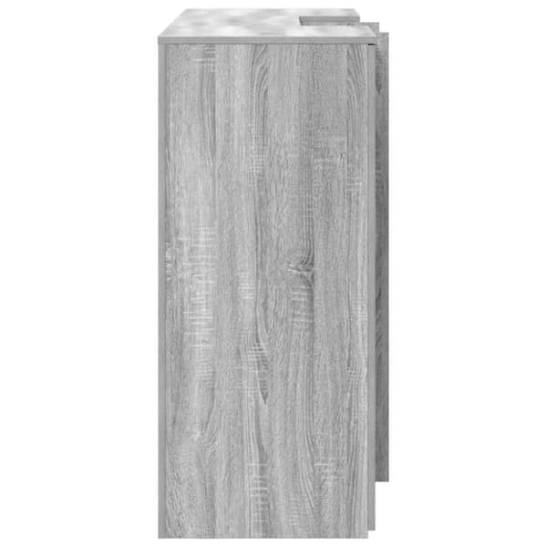 vidaXL Receptionsdisk grå sonoma 155x50x103,5 cm konstruerat trä