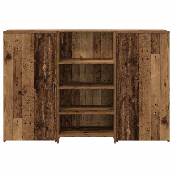vidaXL Resepsjonspult gammelt tre 155x50x103,5 cm konstruert tre