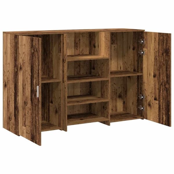vidaXL Resepsjonspult gammelt tre 155x50x103,5 cm konstruert tre