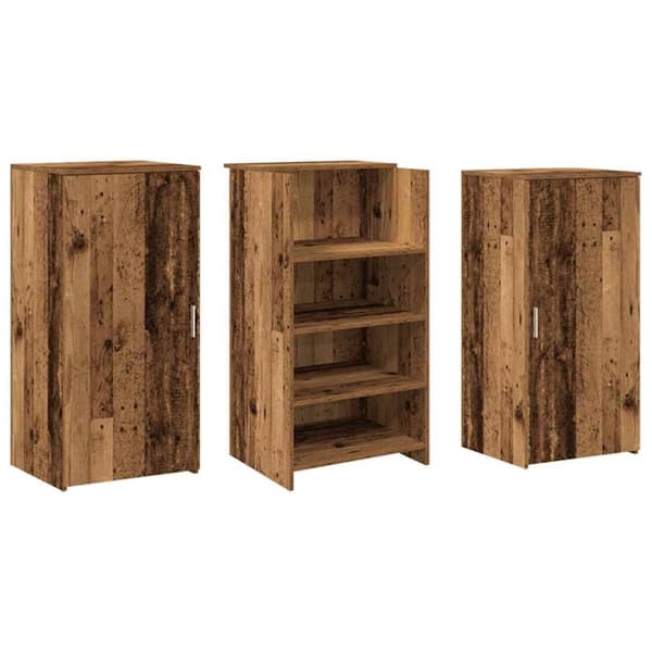 vidaXL Resepsjonspult gammelt tre 155x50x103,5 cm konstruert tre