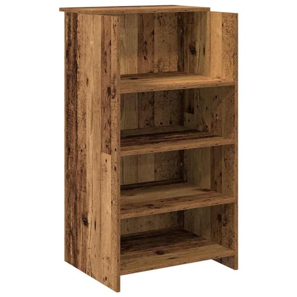 vidaXL Resepsjonspult gammelt tre 155x50x103,5 cm konstruert tre