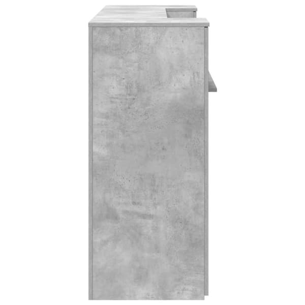 vidaXL Receptionsdisk betonggrå 180x50x103,5 cm konstruerat trä