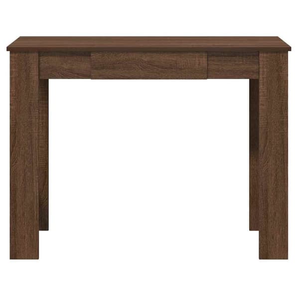 vidaXL Skrivbord brun ek 100x45x75 cm konstruerat trä