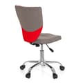 Miniatyrbild 4 av 6: Kontorsstol för barn / Kontorsstol för barn KIDDY COMFORT grått/rött tyg hjh OFFICE