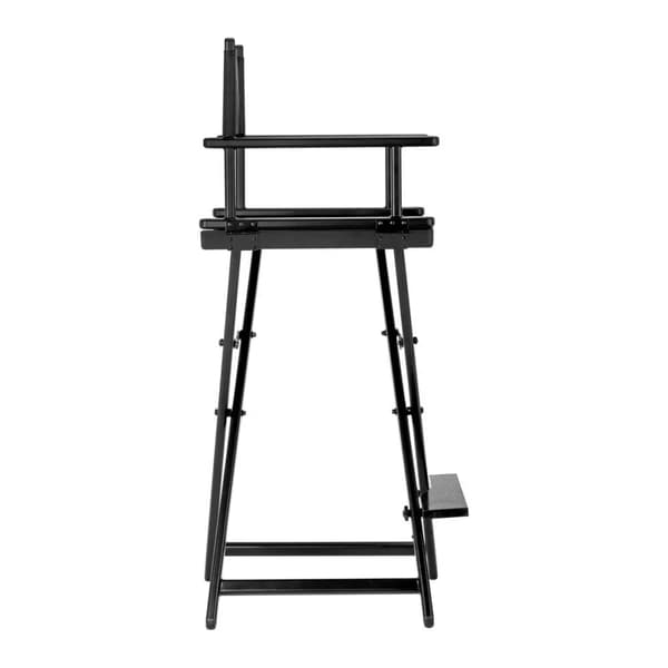 Activeshop Sammenleggbar sminkestol, sort i aluminium